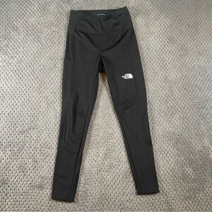 The North Face Flashdry‎ Black Legging Girls Sz L (12) Side Pocket Pants Kids